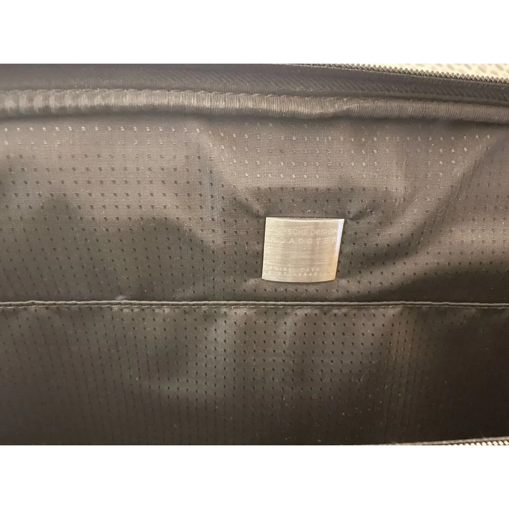 Porsche Design Roadster Briefcase Over-Night Bag with Shoulder Strap in Black